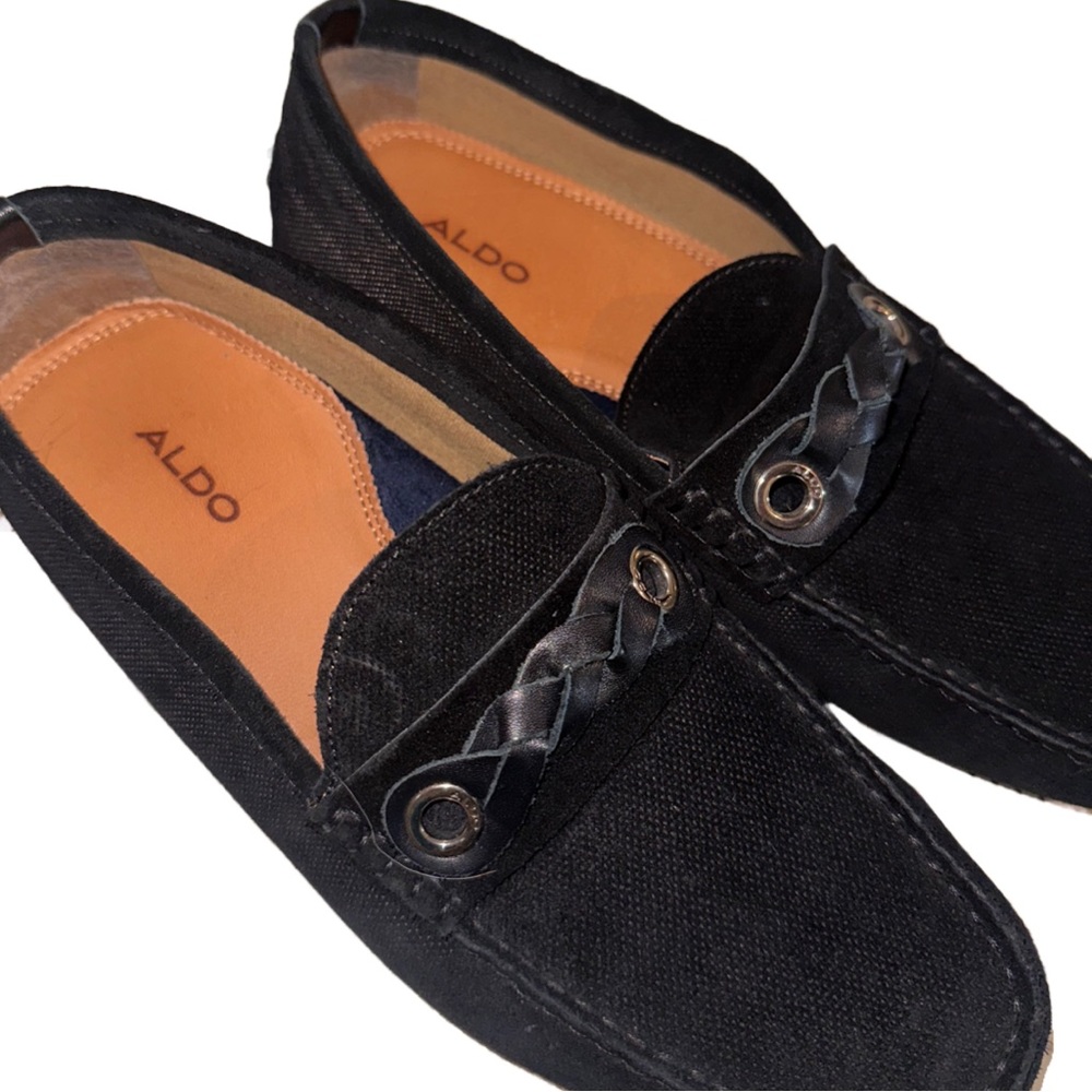 ALDO | Men’s Black Leather Casual Shoe | Size 9